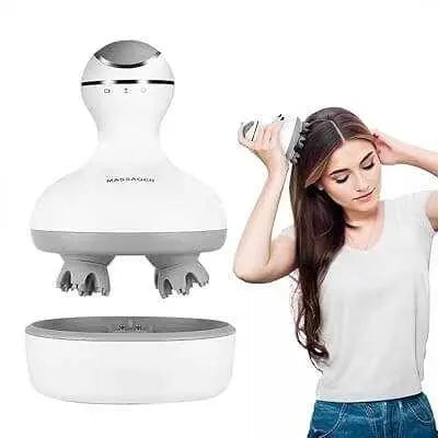 Scalp massager waterproof cordless – Capreae relaxation tool.