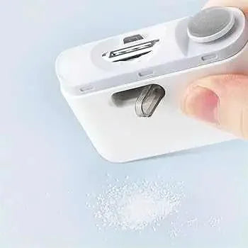 Electric USB nail trimmer with LED light and gentle grinding for safe and precise nail care