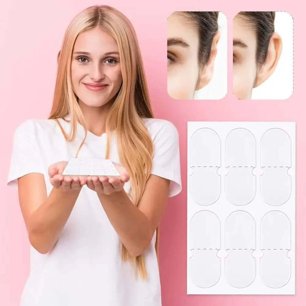 60 Pcs Cosmetic Ear Corrector Protruding Ear Solution Big Ear Supporters Solves the Problem of the Big Ear Cosmetic Ear Stickers