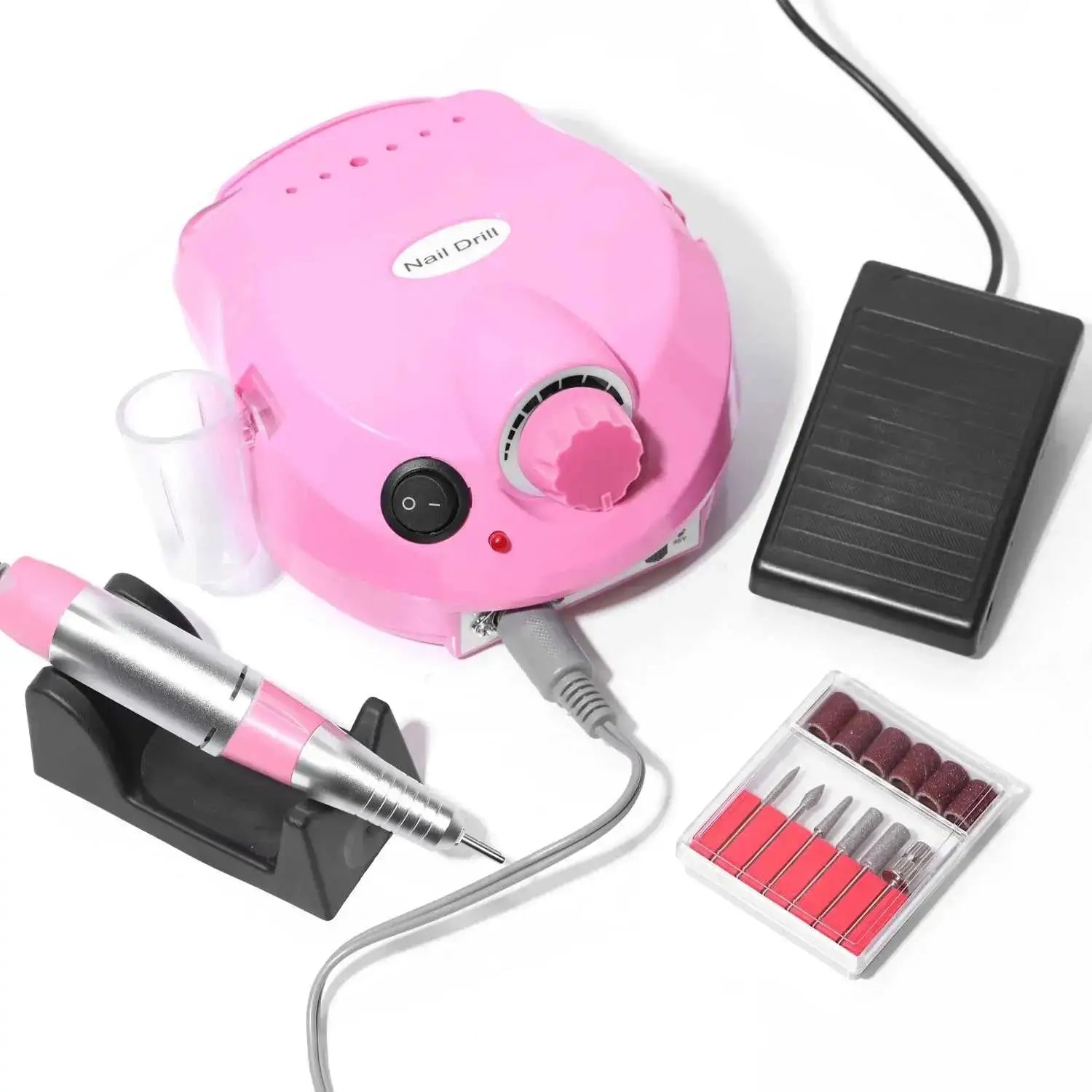 35000RPM electric nail drill set machine with cutter set and accessories for manicure and nail gel polishing