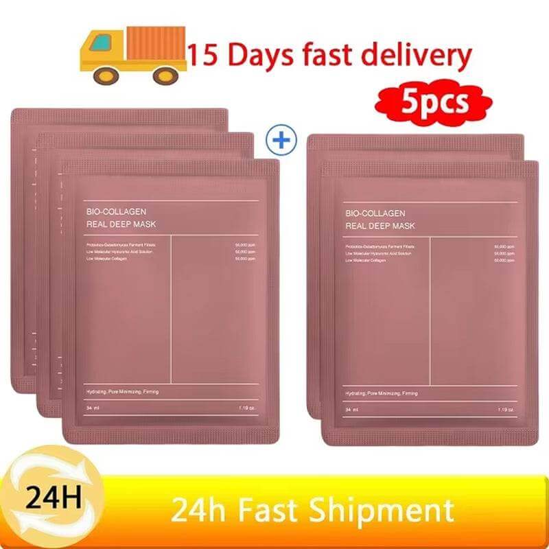 collagen lifting face mask 5-pack collagen lifting face mask with fast 15-day delivery and 24-hour shipment
