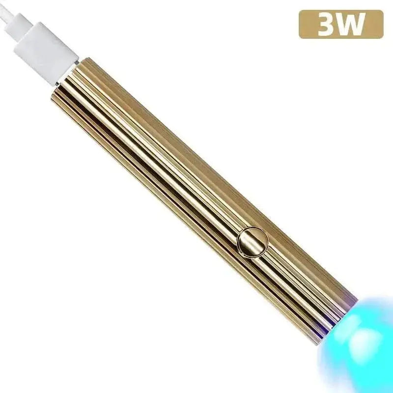 Mini USB Nail Dryer compact LED gel curing lamp with USB rechargeable design and 3W power.